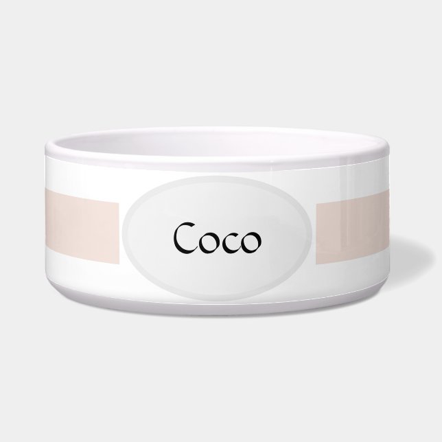 Tigela Pet Bowl de Cerâmica Personalizável (Frente)
