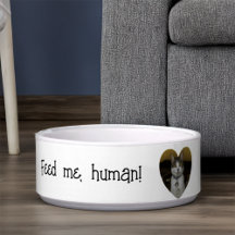 Pet Bowl de Cerâmica Personalizável Engraçado