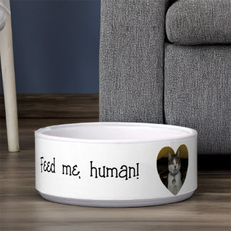 Tigela Pet Bowl de Cerâmica Personalizável Engraçado
