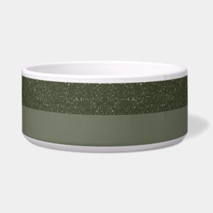 Tigela Pet Bowl de Cerâmica Verde Mosa Mais Espetacular -