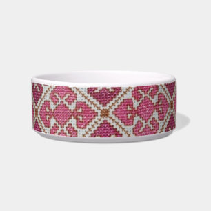 Tigela Pet Bowl de Diamante Rosa