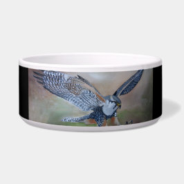Tigela Pet Bowl de Falcão Cerâmico