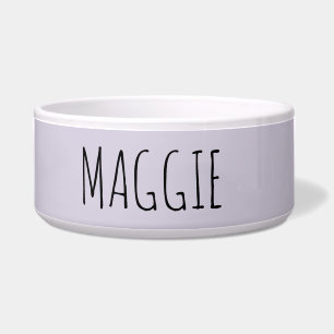 Tigela Pet Bowl de Lavanda Cerâmica Personalizada
