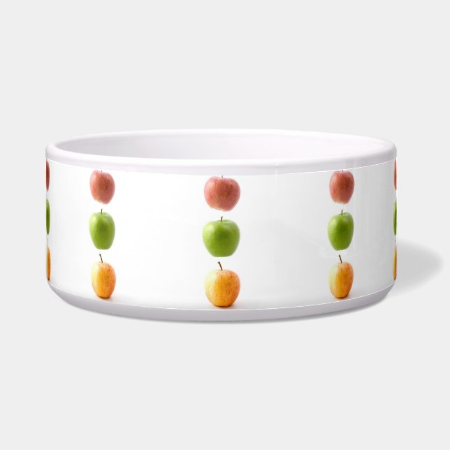 Tigela Pet Bowl de Maçãs (Frente)