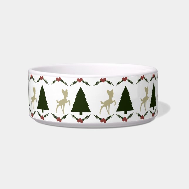 Tigela Pet Bowl de Natal (Frente)