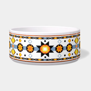 Tigela Pet Bowl de Padrão Nativo Americano