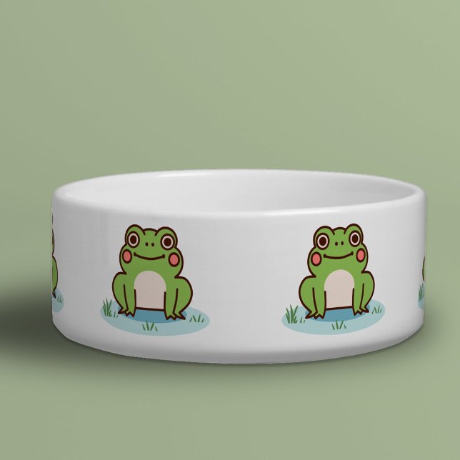 Tigela Pet Bowl de Sapo (Cute Frog Pet Bowl)