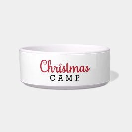 Tigela Pet Bowl do Campo de Natal | Melhor Presente de Pe