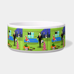 Tigela Pet Bowl do Casal de Natal Urbano