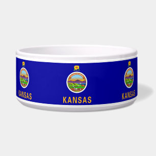 Tigela Pet Bowl do Estado do Kansas