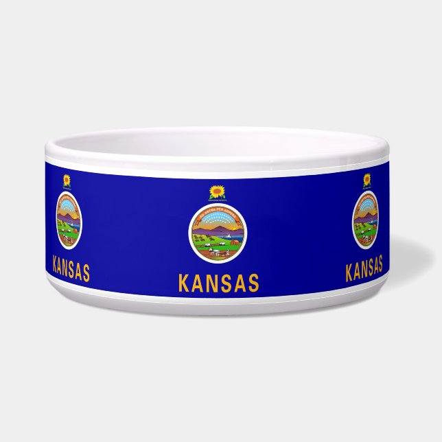 Tigela Pet Bowl do Estado do Kansas (Esquerda)