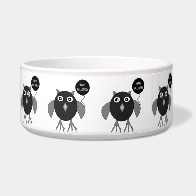 Tigela Pet Bowl do Festa de Halloween (Frente)