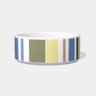 Tigela Pet Bowl do Limão Retro Cinza Azul