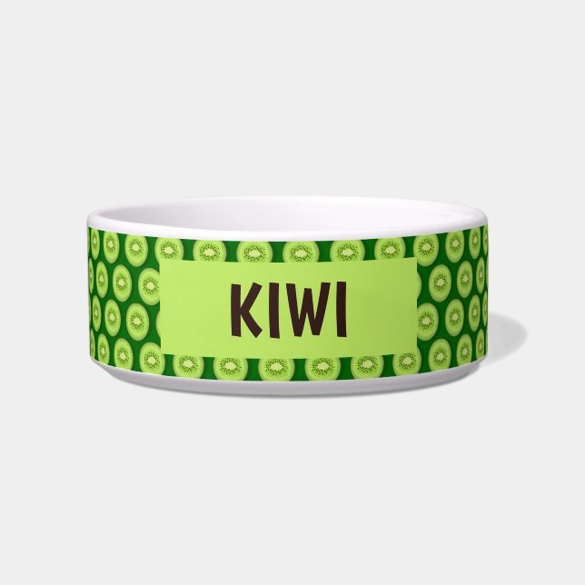 Tigela Pet Bowl, Fruta de Kiwi (Frente)