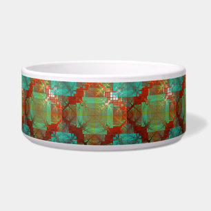 Tigela Pet Bowl, Fusão cromática vermelha e verde