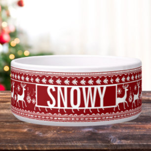 Tigela Pet Bowl Inspirado pelo Sweater de Natal