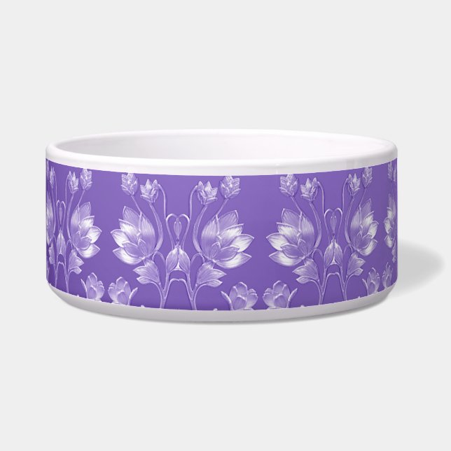 Tigela Pet Bowl na moda Purple (Esquerda)