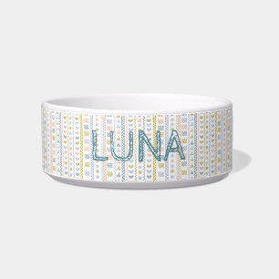 Tigela Pet Bowl personalizado de arte popular escandinava