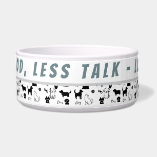 Tigela Pet Bowl Personalizado De Cão Grande E Engraçado P