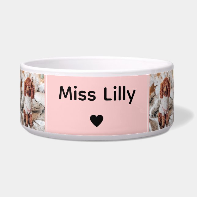 Tigela Pet Bowl Personalizado de Oito Imagens (Frente)