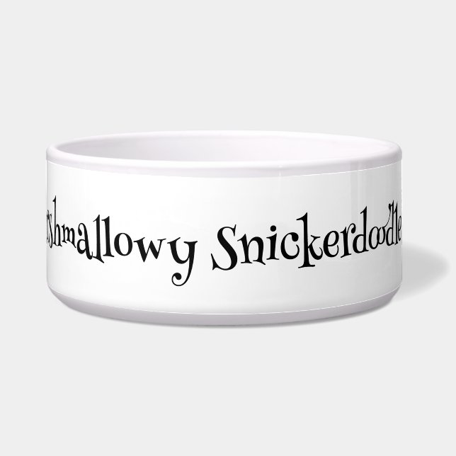 Tigela Pet Bowl Personalizado SnuggleNames - Grande (Frente)