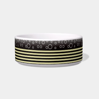 Tigela Pet Bowl Preto Dourado
