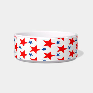Tigela Pet Bowl, Red and Blue Star