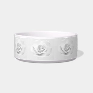 Tigela Pet Bowl Rosa Branca