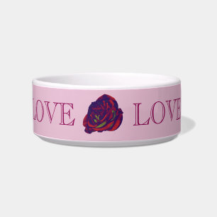 Tigela Pet Bowl rosa vermelha