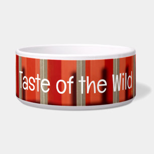 Tigela Pet Bowl Sunlit RedWall comTASTE DO Texto SELVAGEM