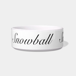 Tigela Pet Cerâmica Bowl com Nome Personalizado para Gato