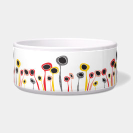 Tigela Pet de Flores Retro