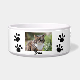 Tigela Pet de Fotografias de Nome Personalizado Personali