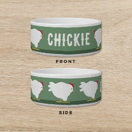 Tigela Pet De Gato De Galinha