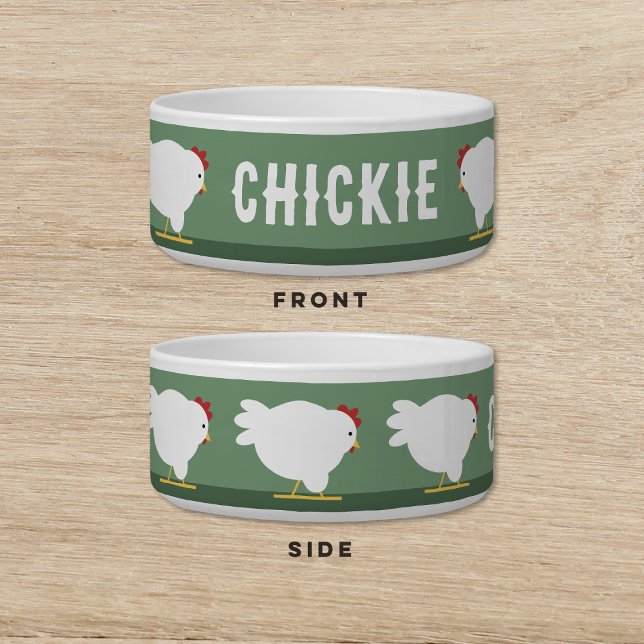 Tigela Pet De Gato De Galinha (Criador carregado)