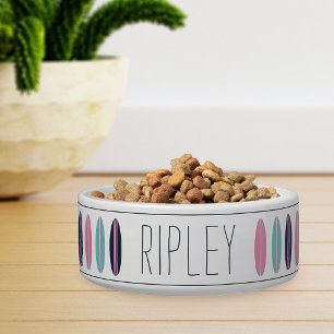 Tigela Pet de Padrão Personalizado de Placa de Surfe de P