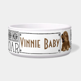 Tigela Pet DOG Bowl Grande "Sou o cão a Ouvir-me Roar"