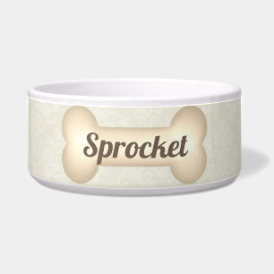 Tigela Pet Jantar com uma Elegância Vintage em Creme