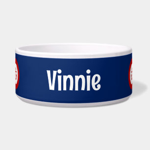 Tigela Pet Náutico Marinho Marinho Azul Branco