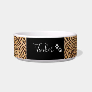 Tigela Pet Personalizado do Impressão Safari Cute