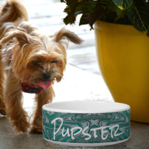 Pet Personalizável para Teal e Cinza Boho