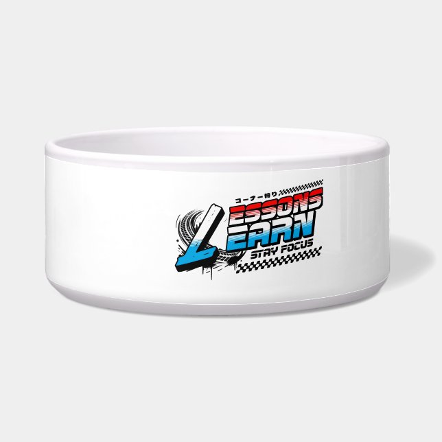 TIGELA PETS FOCUS LESSONS LEARN CERAMIC PET BOWL  (Frente)