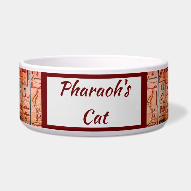 Tigela Pharaoh's Cat Cerâmica Pet Bowl (Frente)