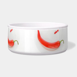 Tigela Pimenta-quente Coração vermelho-branco