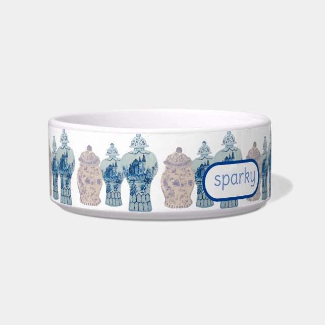 Tigela Pintada Mão Jar Jar Jars Dog Bowl (Frente)