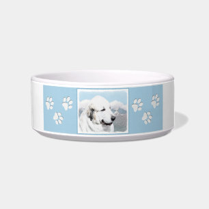 Tigela Pintura dos Pirenéus Excelentes - Arte de Cão Or