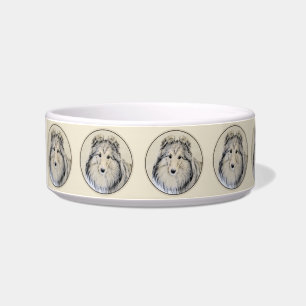Tigela Pintura Shetland Sheepdog - Arte Cachorreira Origi