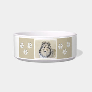 Tigela Pintura Shetland Sheepdog - Arte Cachorreira Origi