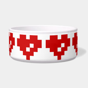 Tigela Pixel Heart 8 Bit Love