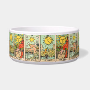 Tigela Placas Tarot Vintage Stars Sun Moon Pet